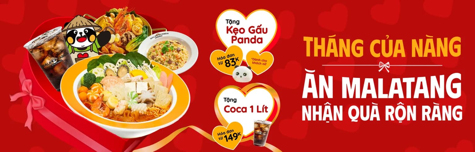 Banner chiến dịch Tháng của nàng của Mala Panda